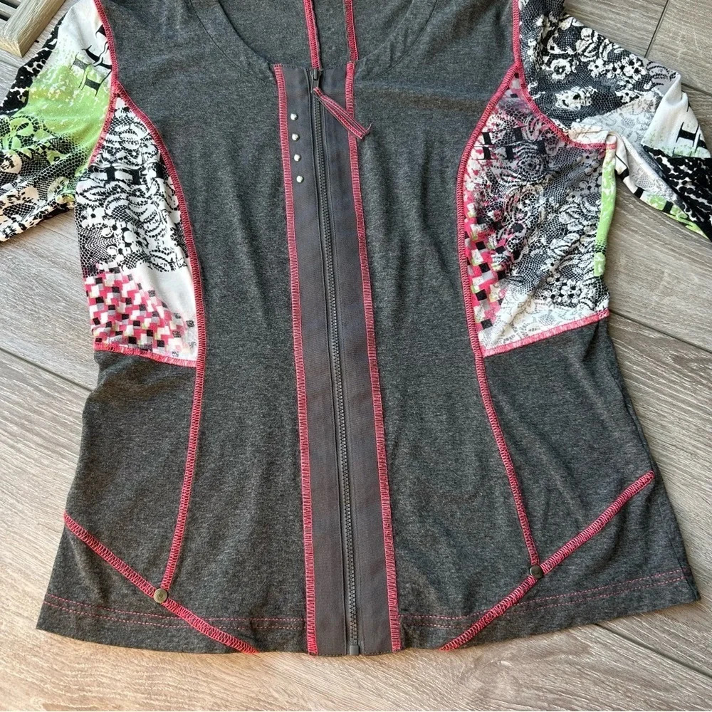 Taifun Grey Jersey Fabric Full Zip Long Sleeve - Picture 9 of 14